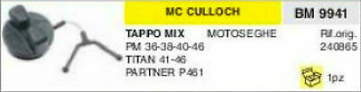 240865 TAPPO MISCELA MOTOSEGA McCULLOCH PM 36 38 40 46 TITAN 41 46 PARTNER 461