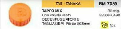 5950850A90 TAPPO SERBATOIO DECESPUGLIATORE TAGLIASIEPI TAS TANAKA Ø filetto 35