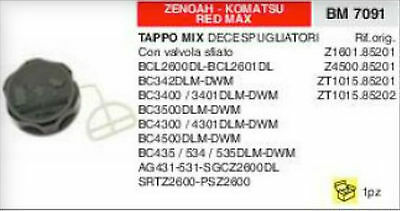 TAPPO SERBATOIO MISCELA BENZINA DECESPUGLIATORE ZENOAH KOMATSU RED MAX