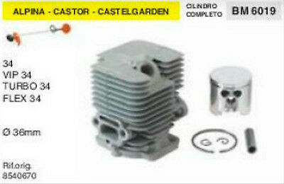 CILINDRO E PISTONE DECESPUGLIATORE ALPINA CASTOR CASTELGARDEN VIP 34 Ø 36 mm