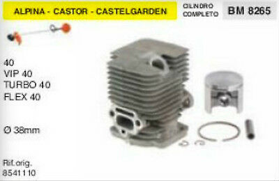 CILINDRO E PISTONE DECESPUGLIATORE ALPINA CASTOR CASTELGARDEN VIP 40 Ø 38 mm