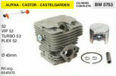 8540970 CILINDRO E PISTONE DECESPUGLIATORE ALPINA CASTOR CASTELGARDEN 52 Ø 45 mm