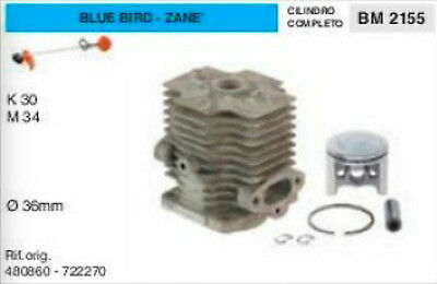 8480860 722270 CILINDRO E PISTONE DECESPUGLIATORE BLUE BIRD ZANE K30 M34 Ø 36 mm