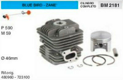 48090 723100 CILINDRO E PISTONE DECESPUGLIATORE BLUE BIRD ZANE 590 59 57 Ø 46 mm