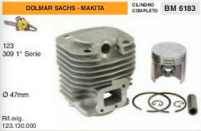 123.130.000 CILINDRO E PISTONE MOTOSEGA DOLMAR SACHS MAKITA 123 309 Ø 47 mm