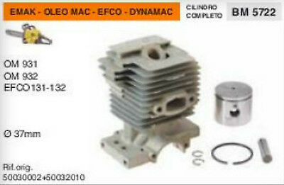 CILINDRO E PISTONE MOTOSEGA EMAK OLEO MAC 931 932 EFCO 131 132 DYNAMAC Ø 37 mm