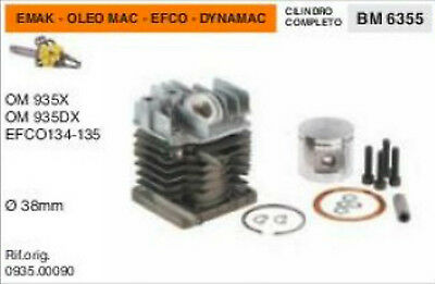 CILINDRO E PISTONE MOTOSEGA EMAK OLEO MAC 935 EFCO 134 135 DYNAMAC Ø 38 mm