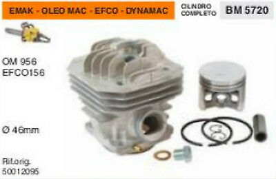50012095 CILINDRO E PISTONE MOTOSEGA EMAK OLEO MAC 956 EFCO 156 DYNAMAC Ø 46 mm