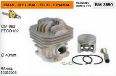 50022006 CILINDRO E PISTONE MOTOSEGA EMAK OLEO MAC 962 EFCO 162 DYNAMAC Ø 48 mm