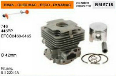 CILINDRO E PISTONE DECESPUGLIATORE OLEO MAC 746 446 EFCO 8460 8465 Ø 42mm