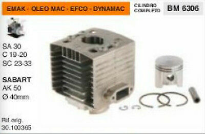 CILINDRO E PISTONE MOTORE OLEO MAC EFCO SA 30 C19 C20 SC23 SC33 SABART AK50 D40
