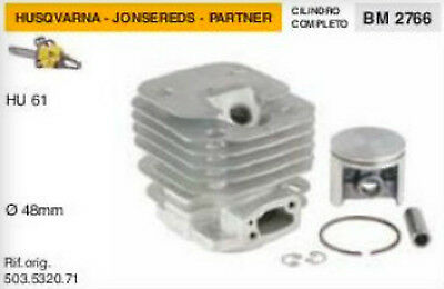 503.5320.71 CILINDRO E PISTONE MOTOSEGA HUSQVARNA JONSEREDS HU 61 Ø 48 mm