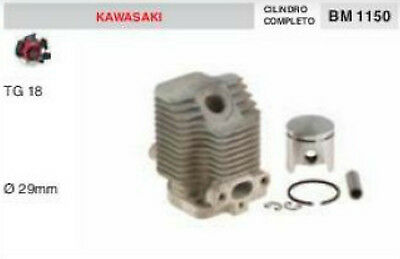 CILINDRO E PISTONE DECESPUGLIATORE KAWASAKI TG18 TG 18 Ø 29 kit gruppo termico