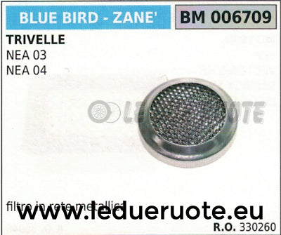 330260 FILTRO ARIA IN METALLO MOTOTRIVELLA TRIVELLA BLUE BIRD ZANE' NEA 03 04