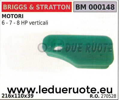 270528 SPUGNA FILTRO ARIA MOTORE BRIGGS & STRATTON 6 7 8 HP VERTICALE 216x110x39