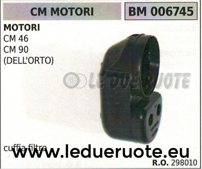 298010 CASSA SCATOLA CUFFIA FILTRO ARIA CM MOTORI CM4 46 90 DELL'ORTO
