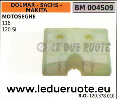 120378010 FILTRO ARIA COMPLETO MOTOSEGA DOLMAR SACHS MAKITA 116 120 SI