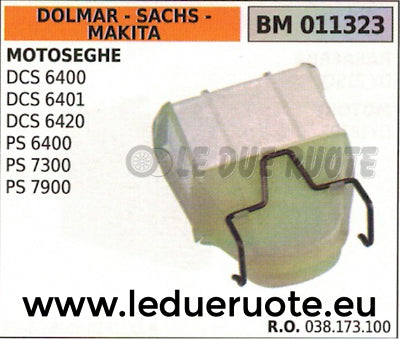 038173100 FILTRO ARIA COMPLETO MOTOSEGA DOLMAR SACHS MAKITA DCS 6400 6401 6420