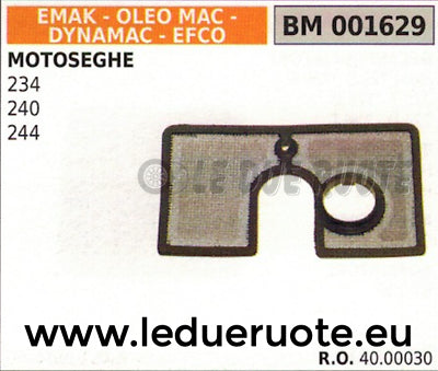 4000030 FILTRO ARIA MOTOSEGA EMAK EFCO DYNAMAC OLEO MAC 234 240 244