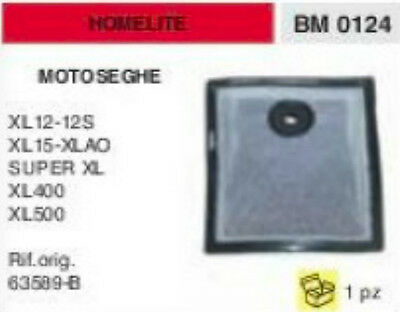 63589-B FILTRO ARIA MOTOSEGA HOMELITE XL12 XL12S XL15 XLAO SUPER XL XL400 XL500