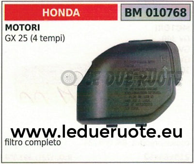 FILTRO ARIA COMPLETO spugna scatola etc MOTORE HONDA GX 25 GX25 4 tempi
