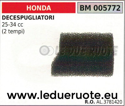 AL3781420 FILTRO ARIA DECESPUGLIATORE TAGLIAERBA HONDA 25cc 34cc 2 TEMPI