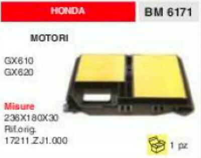 17211.ZJ1.000 FILTRO ARIA COMPLETO MOTORE HONDA GX610 GX620 GX 610 620 236x180