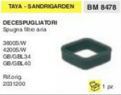 SPUGNA FILTRO ARIA DECESPUGLIATORE TAYA SANDRIGARDEN 3600 4200 34 40 GB GBL S W