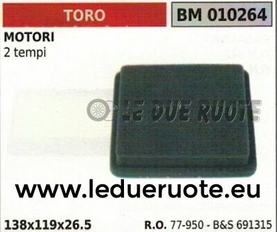 691315 77950 FILTRO ARIA MOTORE TORO BRIGGS & STRATTON 2 TEMPI 138x119x26,5
