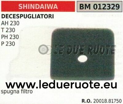 2001881750 SPUGNA FILTRO ARIA DECESPUGLIATORE SHINDAIWA AH230 T230 PH230 P230