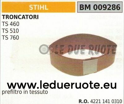 42211410310 FILTRO ARIA IN TESSUTO TRONCATRICE troncatore STIHL TS 460 510 760