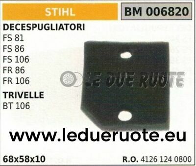 41261240800 SPUGNA FILTRO ARIA DECESPUGLIATORE STIHL FS81 FS86 FS106 FR87 FR106