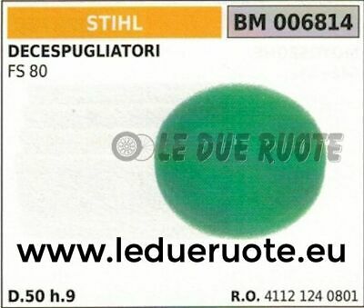41121240801 SPUGNA FILTRO ARIA DECESPUGLIATORE STIHL FS80 FS 80 50x9