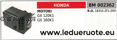 18310ZF1000 MARMITTA SCARICO SILENZIATORE MOTORE HONDA GX 120K1 160K1