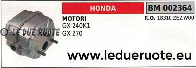 18310ZE2W00 MARMITTA SCARICO SILENZIATORE MOTORE HONDA GX 240K1 270