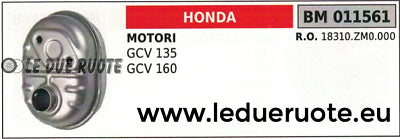 18310ZM0000 MARMITTA SILENZIATORE SCARICO MOTORE HONDA GCV 135 160