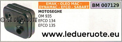 93000289 MARMITTA SCARICO SILENZIATORE MOTOSEGA OLEOMAC 935 EFCO 134 135
