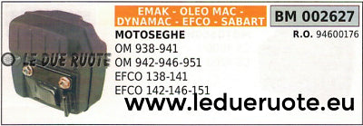 94600176 MARMITTA SCARICO SILENZIATORE MOTOSEGA EFCO 138 141 142 146 151
