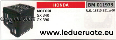 18310ZE1W00 MARMITTA SCARICO SILENZIATORE MOTORE HONDA GX 340 390