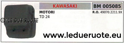 4907022119X MARMITTA SCARICO SILENZIATORE COMPLETO MOTORE KAWASAKI TD24