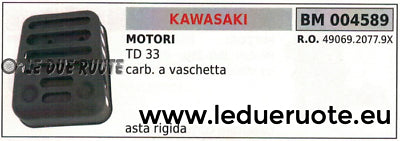 4906920779X MARMITTA SCARICO SILENZIATORE MOTORE KAWASAKI TD33 TD 33 A VASCHETTA
