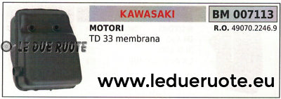 4907022469 MARMITTA SCARICO SILENZIATORE MOTORE KAWASAKI TD33 A MEMBRANE