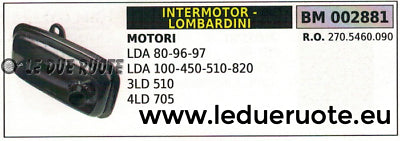2705460090 MARMITTA SILENZIATORE MOTORE INTERMOTOR LDA 80 96 97 100 450 510 820