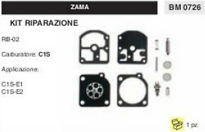 KIT RIPARAZIONE SERIE MEMBRANE COMPLETO membrana CARBURATORE C1S ZAMA RB-02