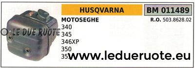 502862802 MARMITTA SILENZIATORE SCARICO MOTOSEGA HUSQVARNA 340 345 346XP 350 351