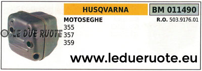 503917601 MARMITTA SCARICO SILENZIATORE MOTOSEGA HUSQVARNA 355 357 359