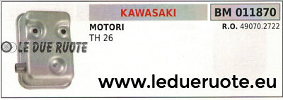 490702722 MARMITTA SCARICO SILENZIATORE ESPANSIONE MOTORE KAWASAKI TH 26