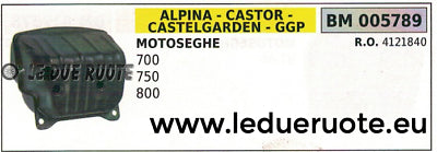 4121840 MARMITTA scarico silenziatore MOTOSEGA ALPINA CASTOR 700 750 800