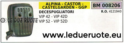 4121940 MARMITTA DECESPUGLIATORE ALPINA CASTOR CASTELGARDEN VIP 42 52 42D 52D