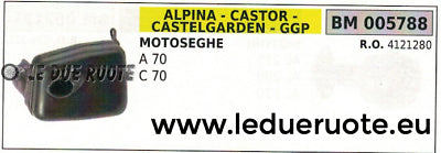 4121280 MARMITTA SCARICO SILENZIATORE MOTOSEGA ALPINA CASTOR 70 CASTELGARDEN